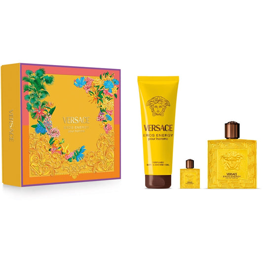 Set Versace Eros Energy Apa de parfum 100ml + Apa de parfum 5ml + Shower Gel 150ml Unisex