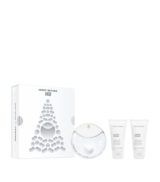 Xmas 2023 Set Issey Miyake: A Drop D'Issey, Hydrating, Hand Cream, 2 pcs, 50 ml + A Drop D'Issey, Apa de parfum, Femei, 50 ml