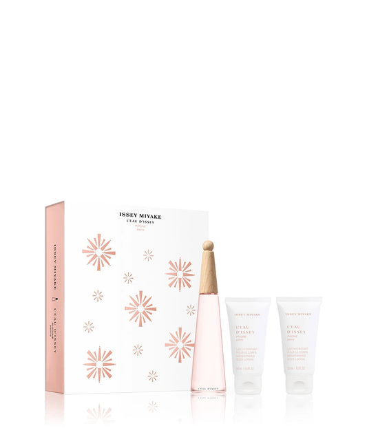 Xmas 2023 Set Issey Miyake: L'Eau d'Issey Pivoine Peony, Moisturizing, Body Lotion, x2 pcs, 50 ml + L'Eau d'Issey Pivoine Peony, Apa de toaleta, Femei, 50 ml