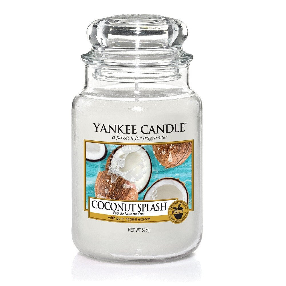 Yankee Candle, Coconut Splash, Lumânare parfumată, 623 g